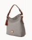 Dooney Ostrich Twist Strap Hobo Grey ID-NSeEGp76