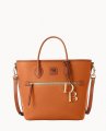 Dooney Pebble Grain Handle Tote French Caramel ID-YgWxkBFr