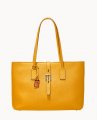 Dooney Henrys Zip Top Tote Yellow ID-wEd8M52I