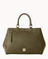 Dooney Saffiano Zip Satchel Olive ID-4TUNB1Wg