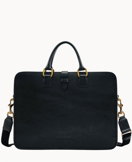 Dooney Florentine Brooklyn Briefcase Black ID-JrQnWwEV - Click Image to Close