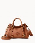 Dooney All Weather Leather 3.0 Satchel 30 Caramel ID-dXWKJJbh