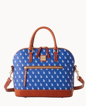 Dooney MLB Dodgers Domed Zip Satchel DODGERS ID-8dux4Zz0