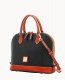 Dooney Pebble Grain Zip Zip Satchel Black ID-geWkO5iA