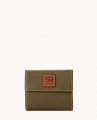 Dooney Pebble Grain Small Flap Credit Card Wallet Olive ID-ufakwRDz