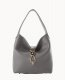 Dooney Pebble Grain Small Logo Lock Sac Slate ID-ObbBAXUg