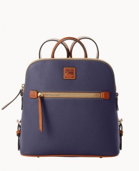 Dooney Pebble Grain Backpack Midnight Blue ID-iVGurnGe