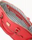 Dooney Saffiano Domed Zip Satchel Tomato ID-DBikZPbX