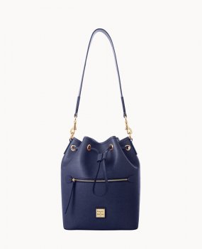 Dooney Saffiano Drawstring Marine ID-DGmP7hNu