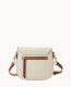 Dooney Pebble Grain Saddle Bag White ID-L4J1MFqz