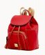 Dooney Pebble Grain Medium Murphy Backpack Red ID-7fHuRedE