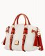 Dooney Pebble Grain Bristol Satchel White ID-OkC9FwaB