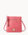 Dooney Saffiano Double Zip Tassel Crossbody Bubble Gum ID-SsoW91q5