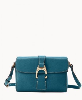 Dooney Saffiano Kyra Crossbody Deep Teal ID-tJJihlaz