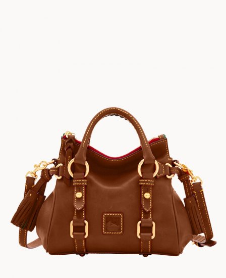 Dooney Florentine Nano Satchel Chestnut ID-hjx8yGla - Click Image to Close