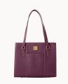 Dooney Saffiano Charlotte Plum Wine ID-O9DSqR3u