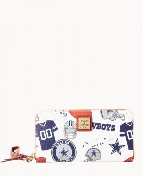 Dooney NFL Cowboys Large Zip Around Wristlet COWBOYS ID-HXfj0r9o