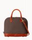 Dooney Pebble Grain Zip Zip Satchel Taupe ID-HienE7X4