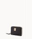 Dooney Ostrich Large Zip Around Credit Card Case Black ID-1g8nH1Gi