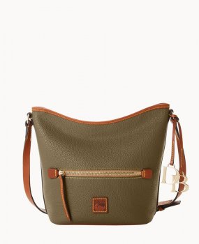 Dooney Pebble Grain Zip Sac Olive ID-c2551GkK