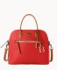 Dooney Pebble Grain Large Domed Satchel Red ID-dd71JLp6