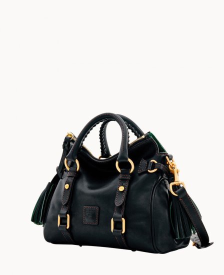 Dooney Florentine Micro Satchel Black Black ID-ucSgX1W6 - Click Image to Close
