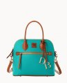 Dooney Pebble Grain Domed Satchel Spearmint ID-QSQsnIvs