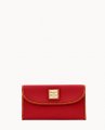 Dooney Pebble Grain Continental Clutch Red ID-0aZQWCiN