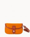 Dooney Oncour Elba Flap Wristlet Tangerine ID-JI7AH1DN