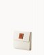 Dooney Pebble Grain Small Flap Credit Card Wallet White ID-xLolOzX2
