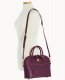 Dooney Saffiano Domed Zip Satchel Plum Wine ID-IVZD6mWQ