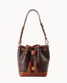 Dooney Ostrich Small Drawstring Brown Tmoro ID-I0JujQzc