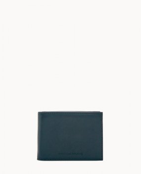 Dooney Florentine Billfold with Train Pass Black ID-7HlUpgS0