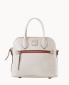 Dooney Florentine Domed Satchel Ecru ID-I9ic8EZz