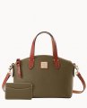 Dooney Pebble Grain Ruby Bag With Card Case Olive ID-PWpHvXwj