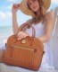Dooney Ostrich Domed Zip Satchel Light Aqua ID-Zwf2oodk