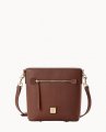 Dooney Saffiano Small Zip Crossbody Amber ID-eeHFxwp2