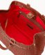 Dooney Ostrich Zip Satchel Cognac ID-xV24IBuE