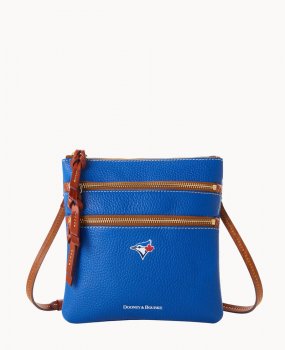 Dooney MLB Blue Jays N S Triple Zip Crossbody BLUE JAYS ID-Kg6wdhsQ