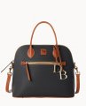 Dooney Pebble Grain Large Domed Satchel Black ID-cS0jbdhu