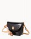 Dooney Patent Crossbody Saddle Bag Black ID-byB7JCNY