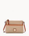 Dooney Pebble Grain Ginger Crossbody Taupe ID-vBowPT1D