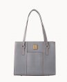 Dooney Saffiano Charlotte Smoke Grey ID-19bIzE8Q