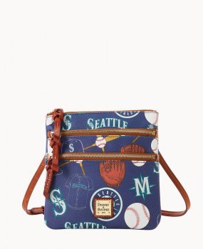 Dooney MLB Mariners N S Triple Zip Crossbody Mariners ID-0gFVk2lT