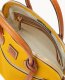 Dooney Pebble Grain Domed Satchel Mustard ID-1mZZBtnA