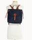 Dooney Nylon Flap Backpack Navy ID-czrE8nxb