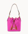 Dooney Wexford Leather Tasha Drawstring Magenta ID-kMVe4v5L