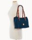 Dooney Pebble Grain Small Briana with Pouch Midnight Blue ID-Ww4V5VgE