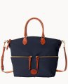 Dooney Nylon Large Pocket Satchel Navy ID-KX3Wc2Ot