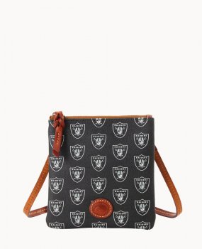 Dooney NFL Raiders Small North South Top Zip Crossbody Raiders ID-4lR7D7Zk